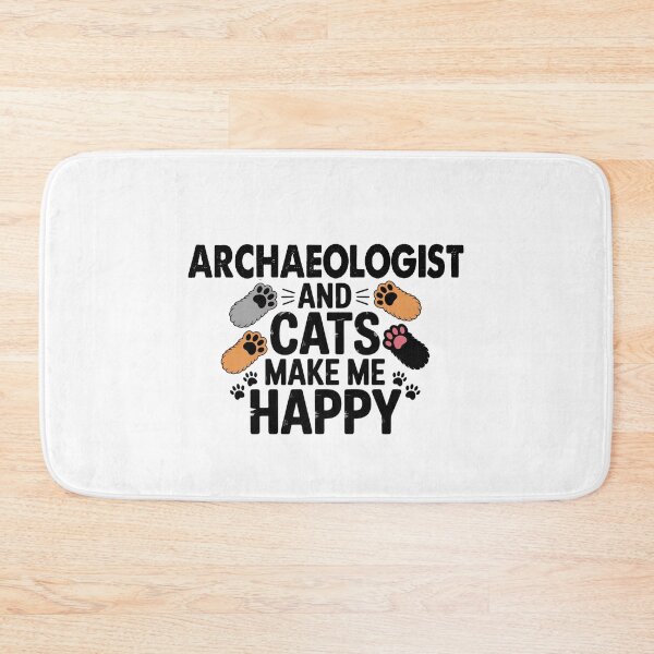 Item preview, Archaeologist And Cats Make Me Happy - Funny Archaeologist Cats Lover designed and sold by Oussinc.