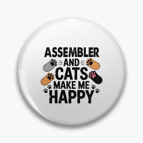 Item preview, Assembler And Cats Make Me Happy - Funny Assembler Cats Lover designed and sold by Oussinc.