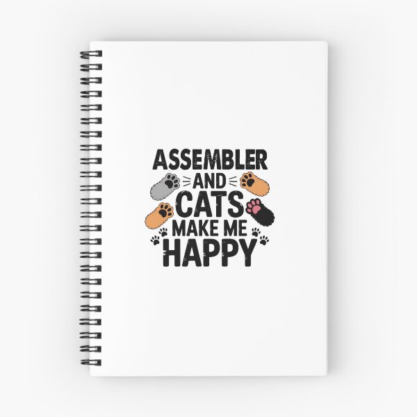 Item preview, Assembler And Cats Make Me Happy - Funny Assembler Cats Lover designed and sold by Oussinc.