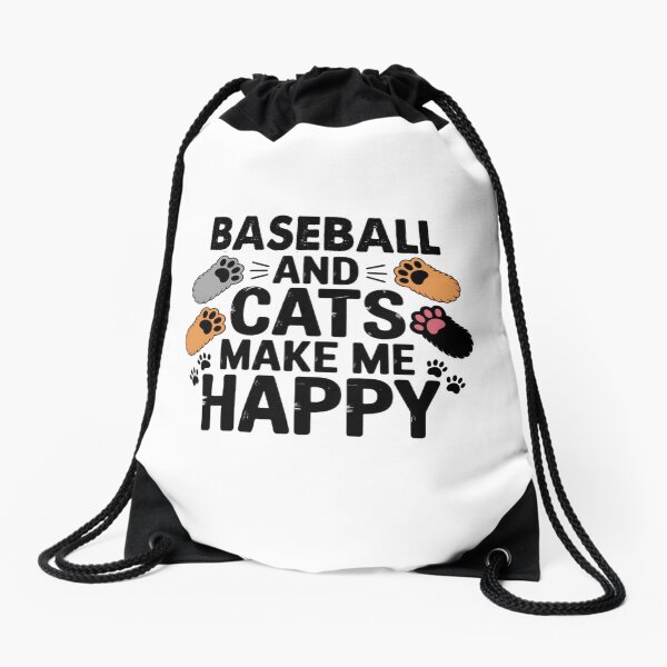 Item preview, Baseball And Cats Make Me Happy - Funny Baseball Cats Lover designed and sold by Oussinc.