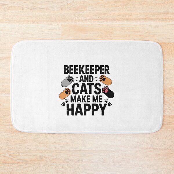 Item preview, Beekeeper And Cats Make Me Happy - Funny Beekeeper Cats Lover designed and sold by Oussinc.