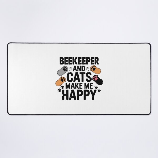 Item preview, Beekeeper And Cats Make Me Happy - Funny Beekeeper Cats Lover designed and sold by Oussinc.