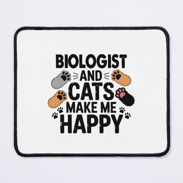 Item preview, Biologist And Cats Make Me Happy - Funny Biologist Cats Lover designed and sold by Oussinc.