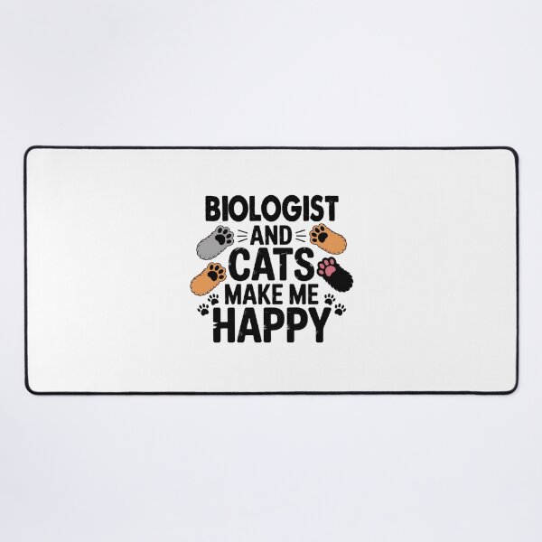 Item preview, Biologist And Cats Make Me Happy - Funny Biologist Cats Lover designed and sold by Oussinc.