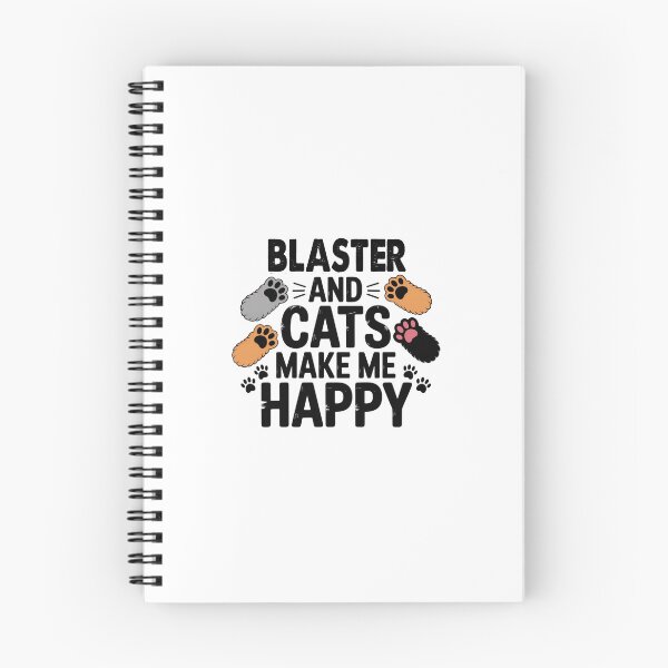 Item preview, Blaster And Cats Make Me Happy - Funny Blaster Cats Lover designed and sold by Oussinc.