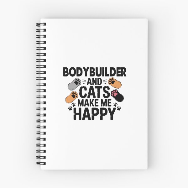Item preview, Bodybuilder And Cats Make Me Happy - Funny Bodybuilder Cats Lover designed and sold by Oussinc.