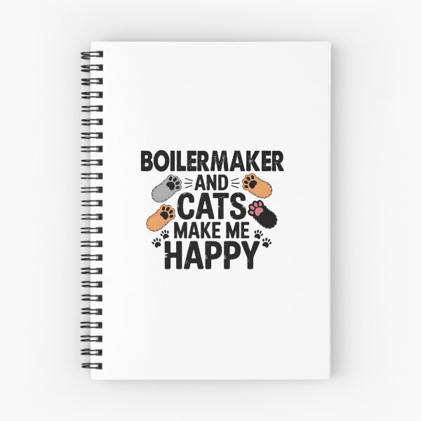 Item preview, Boilermaker And Cats Make Me Happy - Funny Boilermaker Cats Lover designed and sold by Oussinc.
