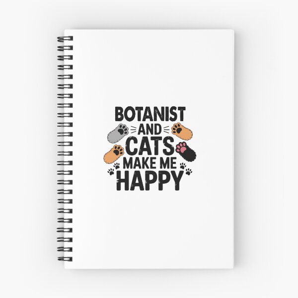 Item preview, Botanist And Cats Make Me Happy - Funny Botanist Cats Lover designed and sold by Oussinc.
