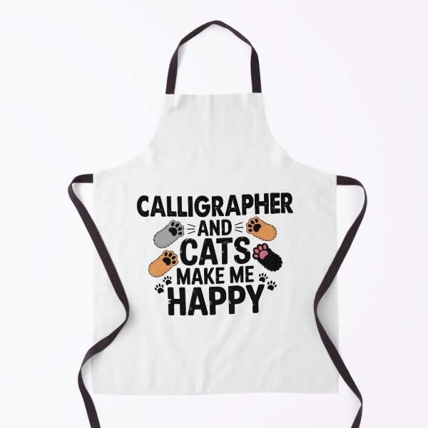 Item preview, Calligrapher And Cats Make Me Happy - Funny Calligrapher Cats Lover designed and sold by Oussinc.