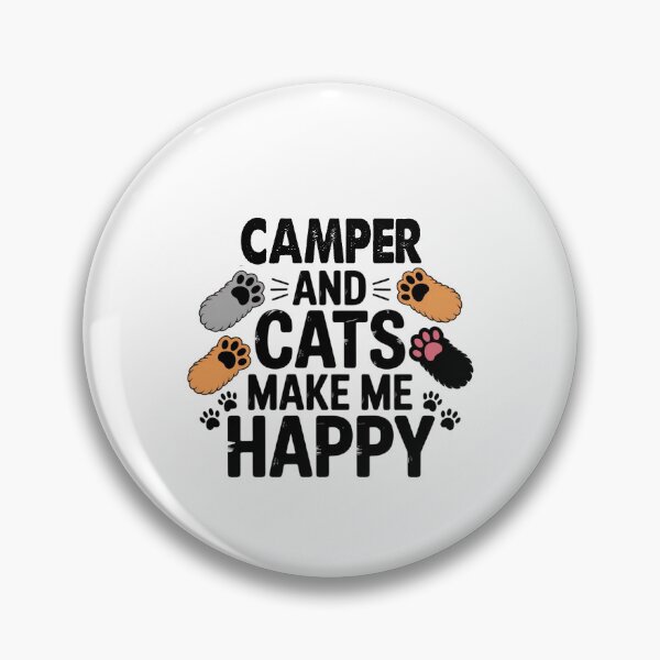 Artikelvorschau, Camper und Katzen machen mich glücklich - Lustiger Camper-Katzen-Liebhaber entworfen und verkauft von Oussinc.