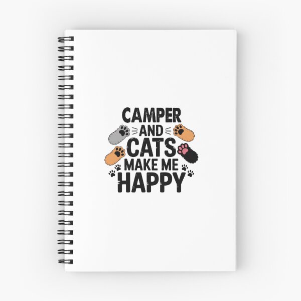 Item preview, Camper And Cats Make Me Happy - Funny Camper Cats Lover designed and sold by Oussinc.