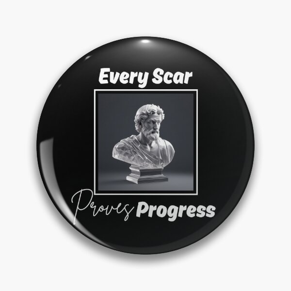 Item preview, Every Scar Proves Progress - Epictetus Crystal Clear Quartz Stoic Sculpture designed and sold by LexaArtworks.