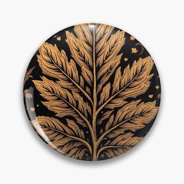 Item preview, A close up of a leaf on a black background with a gold border designed and sold by cafegrafis.