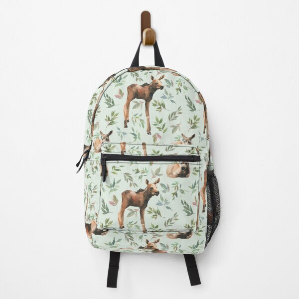 Item preview, Woodland Baby Moose designed and sold by WildAliceArt.