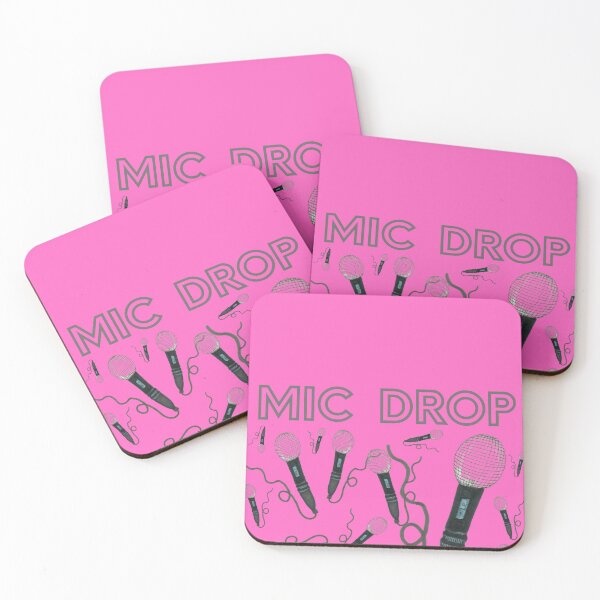 Item preview, Pink Mic Drop Hand Drawn Retro Microphone designed and sold by H3designs.