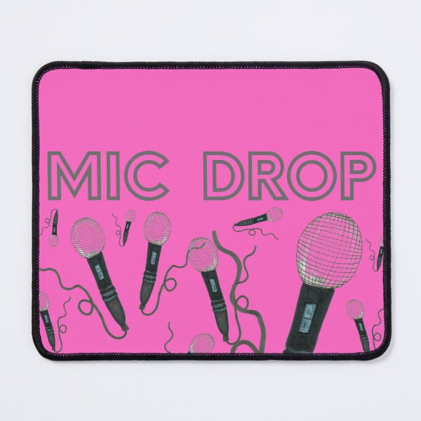 Item preview, Pink Mic Drop Hand Drawn Retro Microphone designed and sold by H3designs.