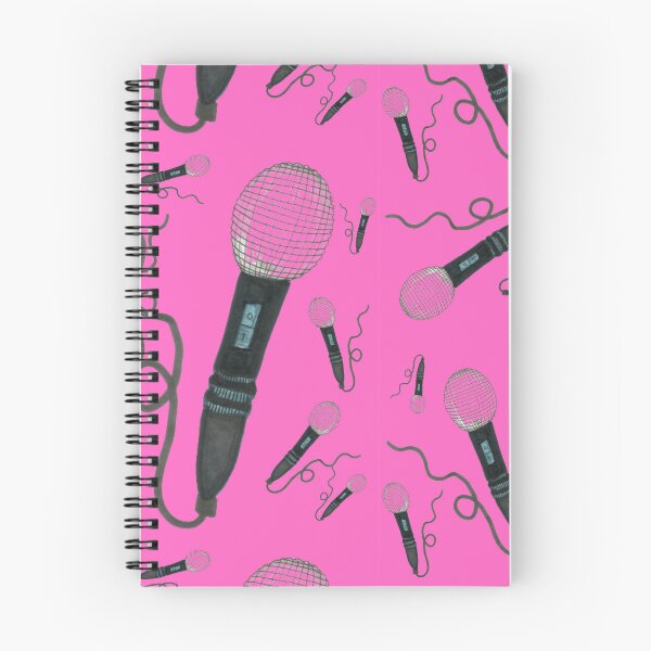 Item preview, Pink Mic Drop Hand Drawn Retro Microphone designed and sold by H3designs.