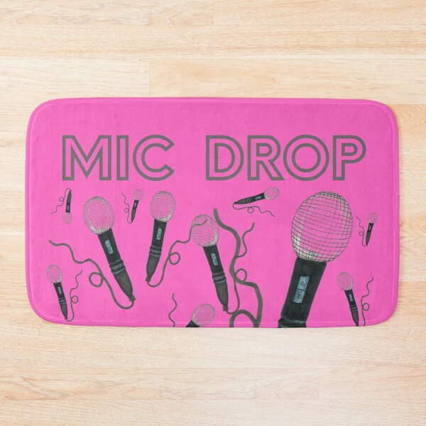 Item preview, Pink Mic Drop Hand Drawn Retro Microphone designed and sold by H3designs.