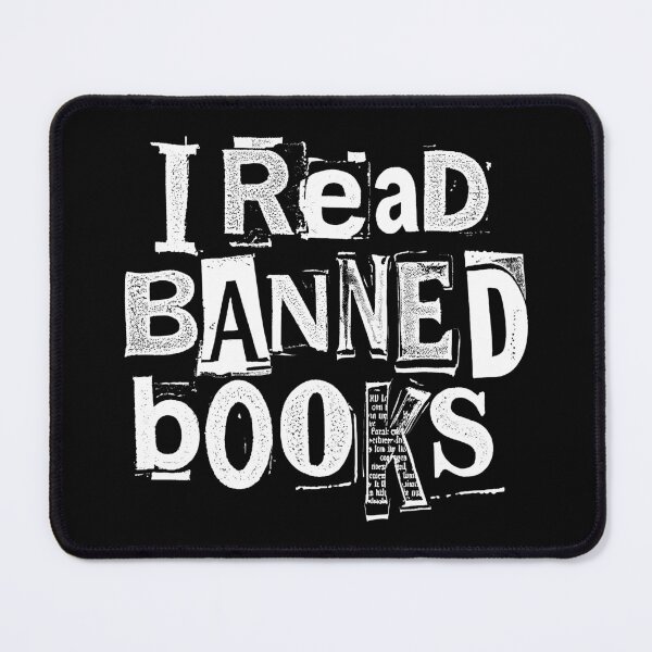 Item preview, I Read Banned Books Funny Bookish Ransom Note Reader Library designed and sold by GrandeDuc.