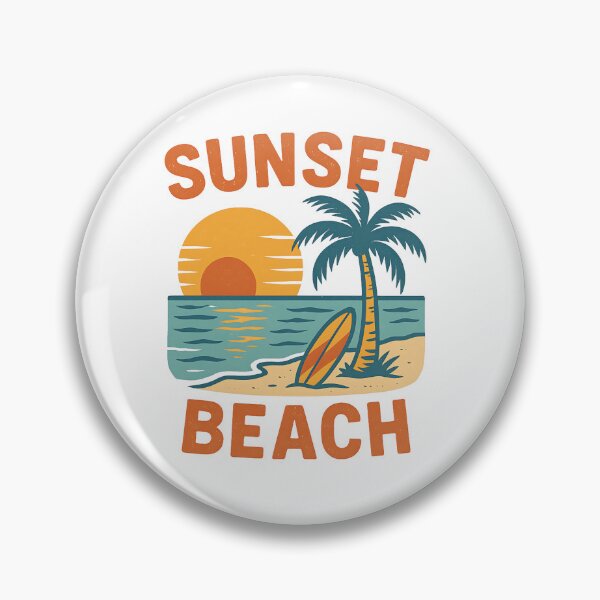 Item preview, Retro Sunset Beach Surf Vibes T-Shirt Design designed and sold by matjaralbalad.