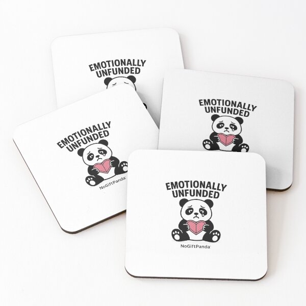 Item preview, Emotionally Unfunded – Sad Panda Sticker designed and sold by NoGiftPandaShop.