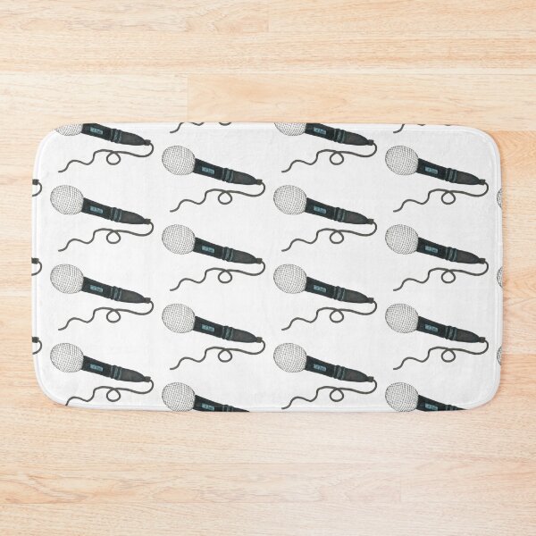 Item preview, Mic Drop Hand Drawn White Background Retro Microphone designed and sold by H3designs.