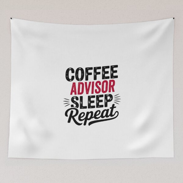 Item preview, Coffee Advisor Sleep Repeat - Funny Advisor Lover designed and sold by Watsonarts.
