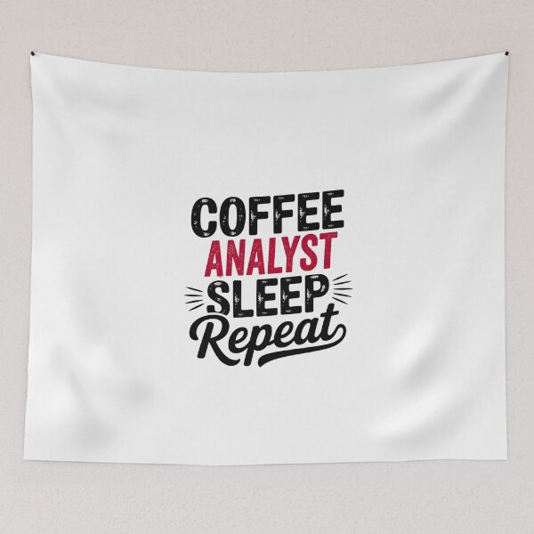 Item preview, Coffee Analyst Sleep Repeat - Funny Analyst Lover designed and sold by Watsonarts.