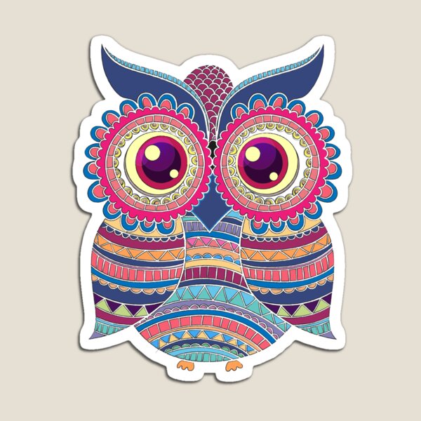 Item preview, Colorful Cute Owl - Hedwig designed and sold by amethystdesign.