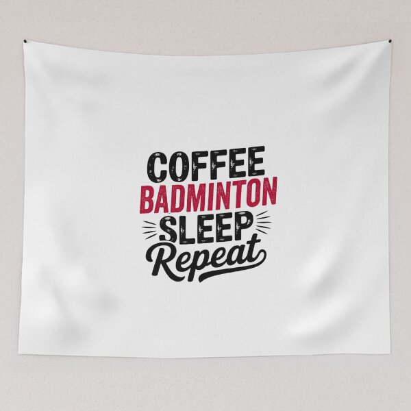 Item preview, Coffee Badminton Sleep Repeat - Funny Badminton Lover designed and sold by Watsonarts.