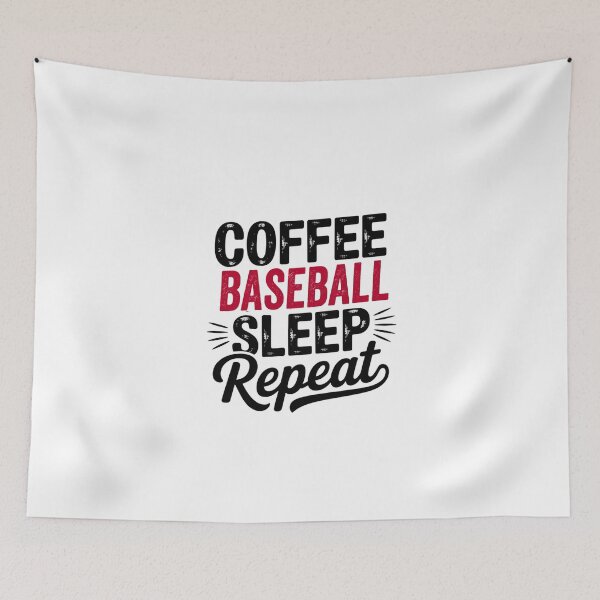Item preview, Coffee Baseball Sleep Repeat - Funny Baseball Lover designed and sold by Watsonarts.