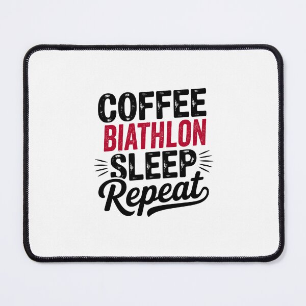 Item preview, Coffee Biathlon Sleep Repeat - Funny Biathlon Lover designed and sold by Watsonarts.