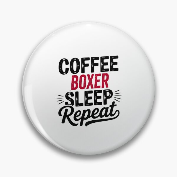 Item preview, Coffee Boxer Sleep Repeat - Funny Boxer Lover designed and sold by Watsonarts.