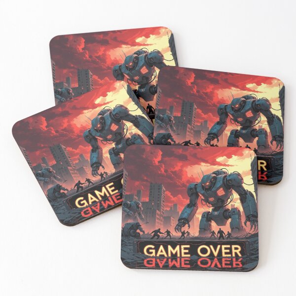 Item preview, Game Over – Giant AI Robot vs. Humanity designed and sold by smitke.