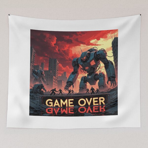 Item preview, Game Over – Giant AI Robot vs. Humanity designed and sold by smitke.