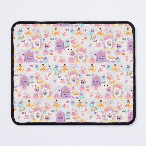 Item preview, Kawaii Halloween Seamless Pattern – Pastel Ghosts, Skulls, Cupcakes, Boo Brew Café | Cute Spooky designed and sold by Sunnyneststudio.