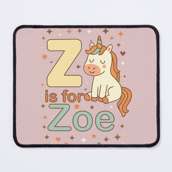 Item preview, Z is for Zoe - Cute Personalized Unicorn Alphabet Design designed and sold by FilizDesigner.