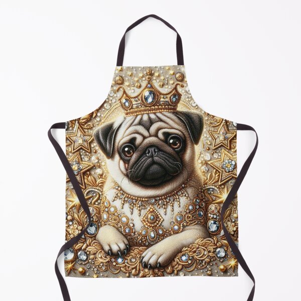 Item preview, Regal Pug Jeweled Crown and Golden Splendor designed and sold by Wags & Tails.