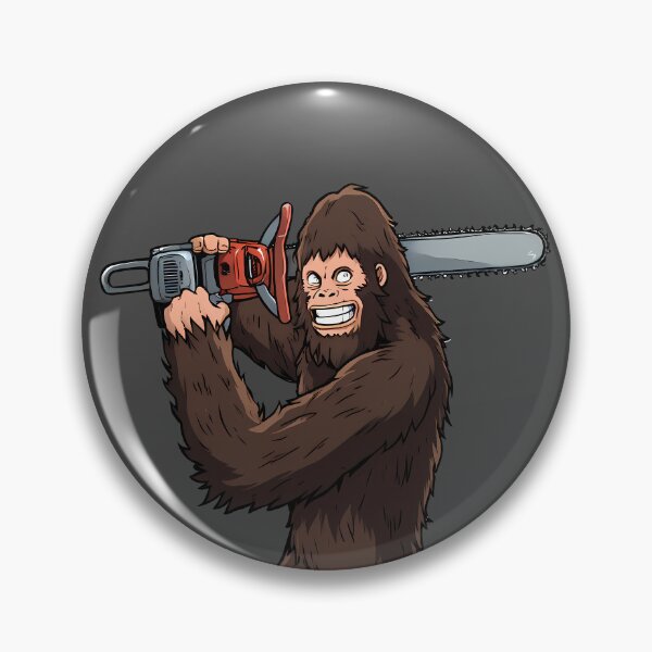 Item preview, Sasquatch Chainsaw designed and sold by Funny Vintage Stickers And T-Shirts.