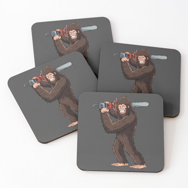 Item preview, Sasquatch Chainsaw designed and sold by Funny Vintage Stickers And T-Shirts.