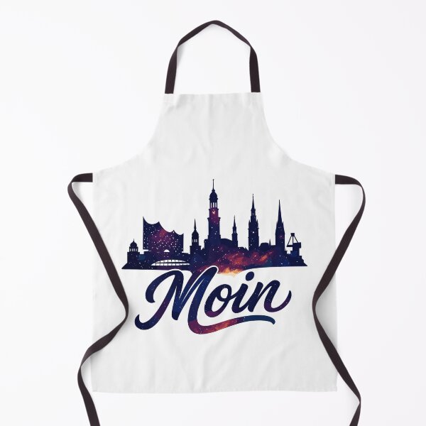 Item preview, Hamburg Moin city silhouette galactic gift designed and sold by Pineapple-Tree.