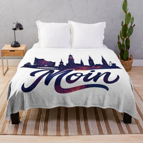 Item preview, Hamburg Moin city silhouette galactic gift designed and sold by Pineapple-Tree.