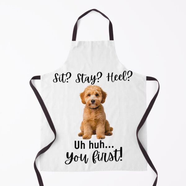 Item preview, Funny Mini Goldendoodle Quote – “Sit? Stay? Heel? Uh huh. You First!” designed and sold by Fredster1966.