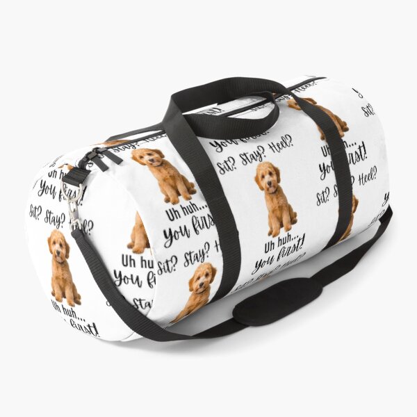 Item preview, Funny Mini Goldendoodle Quote – “Sit? Stay? Heel? Uh huh. You First!” designed and sold by Fredster1966.