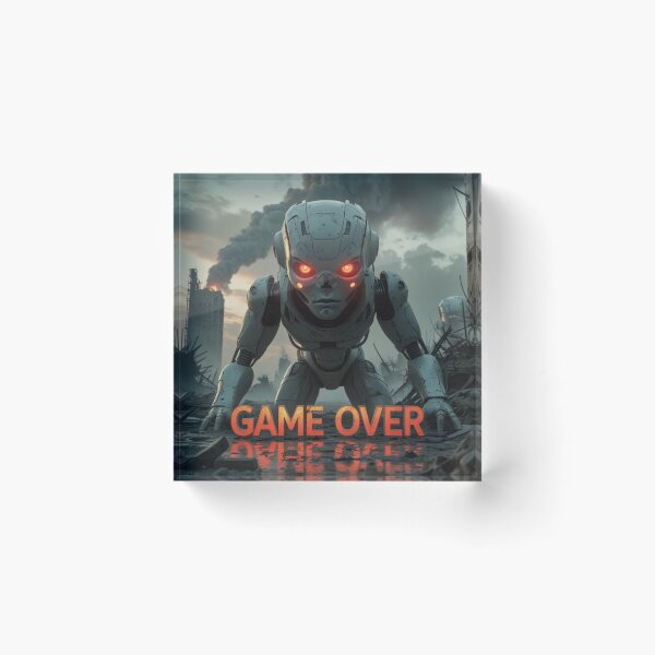 Item preview, Game Over – Giant AI Robot vs. Humanity designed and sold by smitke.