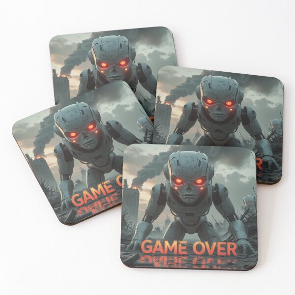 Item preview, Game Over – Giant AI Robot vs. Humanity designed and sold by smitke.