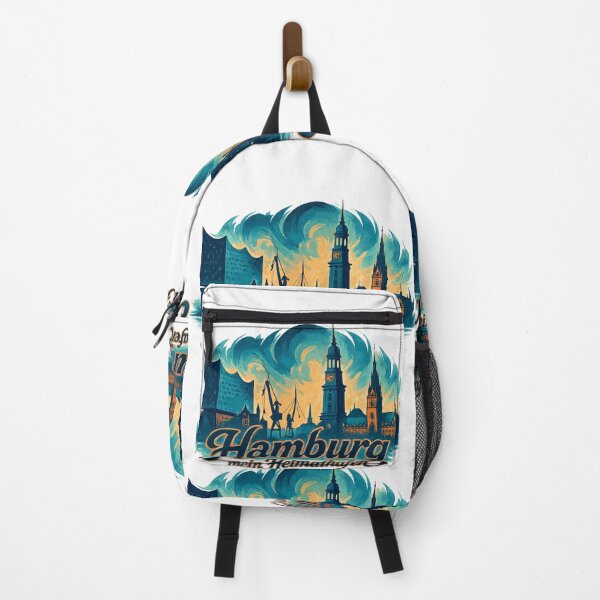 Item preview, Hamburg My Home Port City Silhouette Gift designed and sold by Pineapple-Tree.