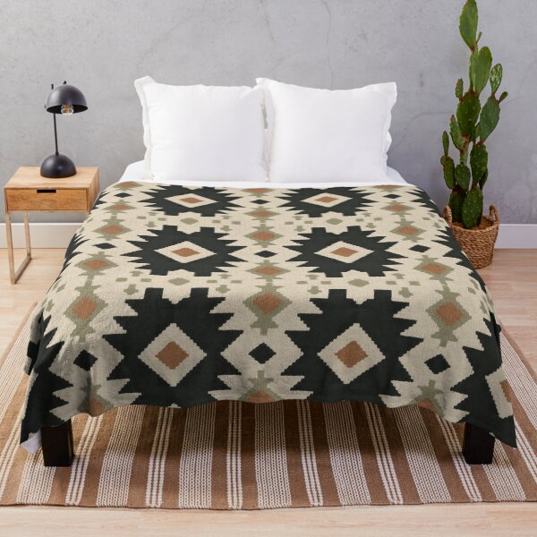 Item preview, Southwestern Tribal Geometric Pattern – Rustic Woven Textile Art designed and sold by svarupa.