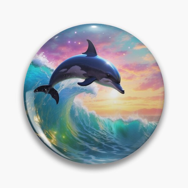 Item preview, DOLPHIN BORN TO SURF  designed and sold by AussieConcepts.