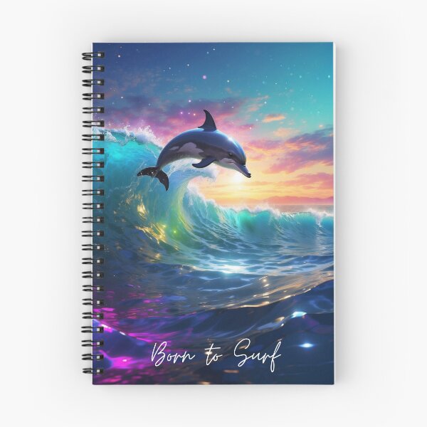 Item preview, DOLPHIN BORN TO SURF  designed and sold by AussieConcepts.